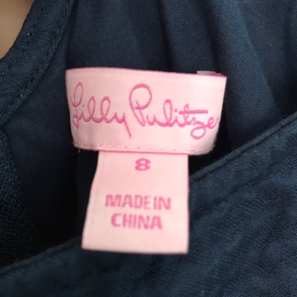 Lilly Pulitzer dress navy & white - Picture 3 of 4